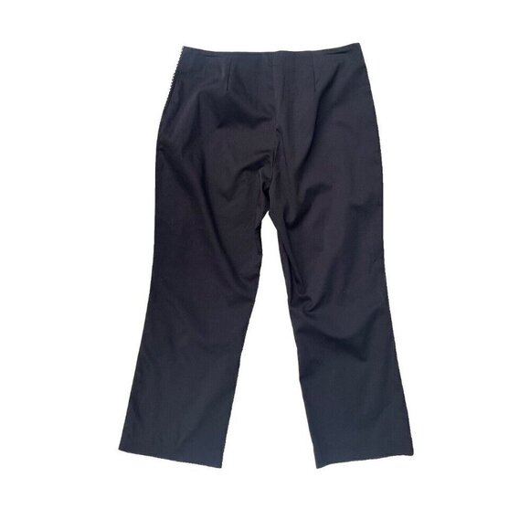 Cache Women's Black Floral Straight Leg Dress Pants Size 8 - Picture 5 of 12